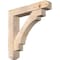 Ekena Millwork Merced Craftsman Smooth Bracket w/ Offset Brace, Douglas Fir, 7 1/2"W x 40"D x 40"H BKT0806X40X40MRC04SDF - alternate 1